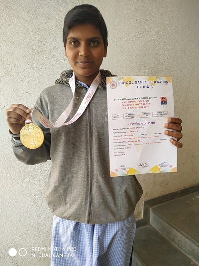 neha balgude - natinal player in kick boxing 2018-19